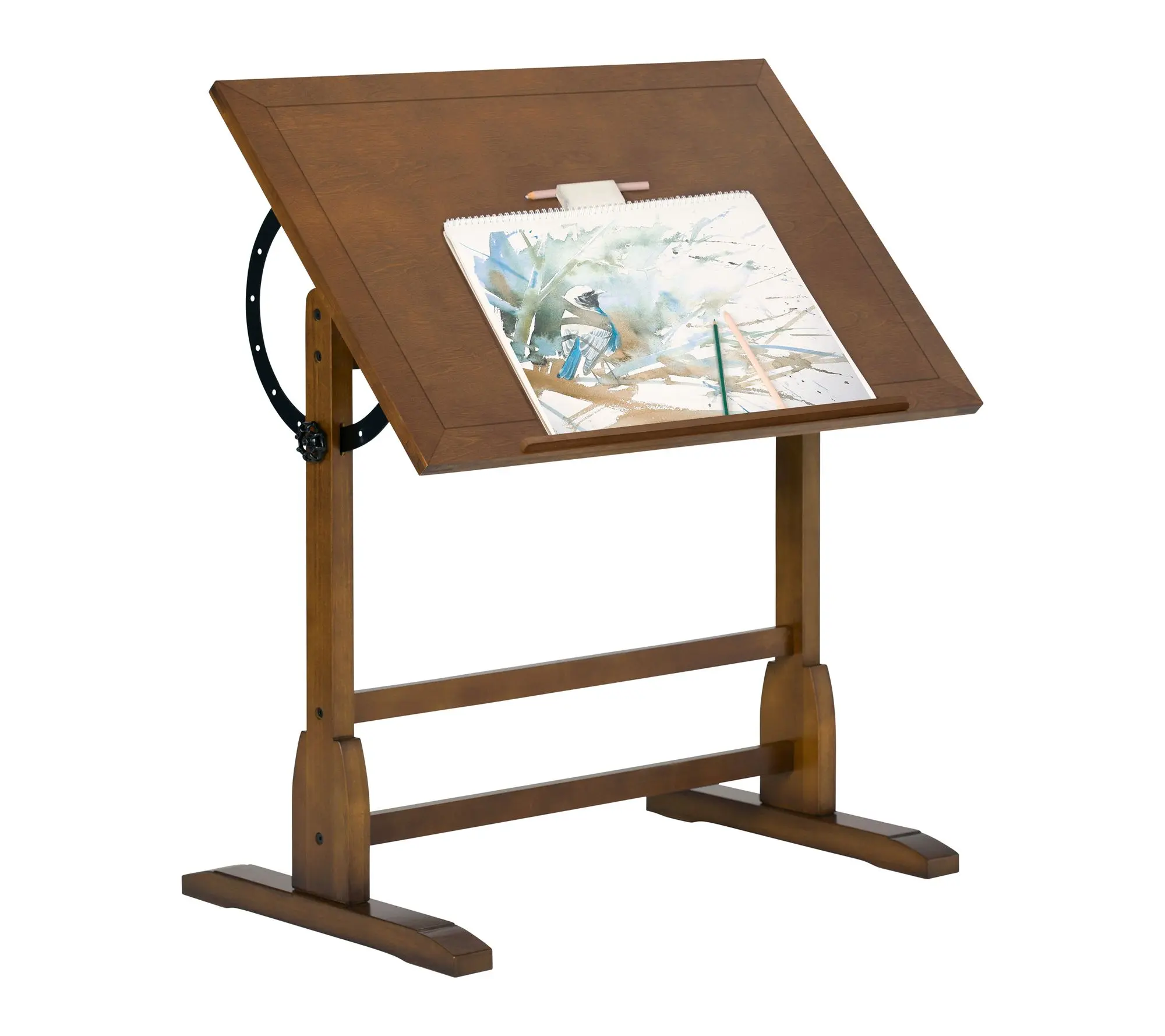 Studio Designs Vintag Solid Wood Draft Table w/Adjust Top