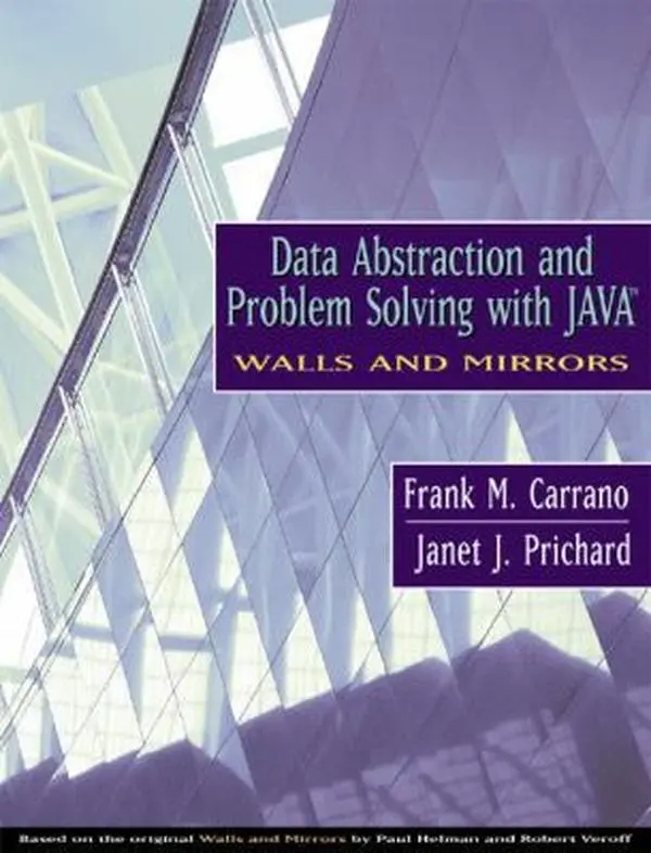 Used Hardcover Book - Data Abstraction and Problem Solving with Java: Walls and Mirrors by Frank M. Carrano (English) - Learning Computer Science Programming Concepts with Examples, 5Th Edition