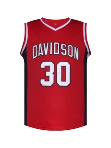 Red Basketball Jersey - Double 30 Embroidery 3PT Glory Style Quick-Dry Game Top