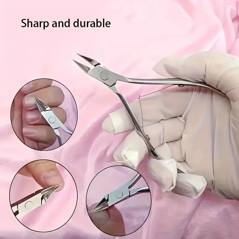 Professional Stainless Steel Nail Trimmer Set - Salon/Home Use Manicure-Pedicure Tool with Cuticle Nipper, Nail Clipper for Fingernail-Toenail Care, Cuticle Removal (Suitable for Adults)