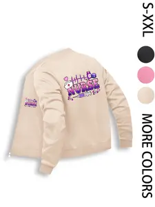 Women's Nurse Jacket, Lightweight Zipper Coat Outerwear Long Sleeve, Casual Comfy Jacket, American Street Graphic Print Design, All Seasons Fitted Perfect Fit, Casual & Street Style Womenswear