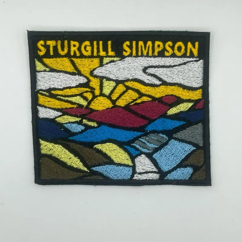 Sturgill iron-on adhesive embroidered patch