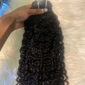 BrisRawHairCo Burmese Malasyn Curly Seamless Clip Ins (100 Grams)