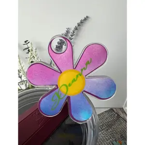 Groovy Flower Personalized 40 oz Tumbler Tag