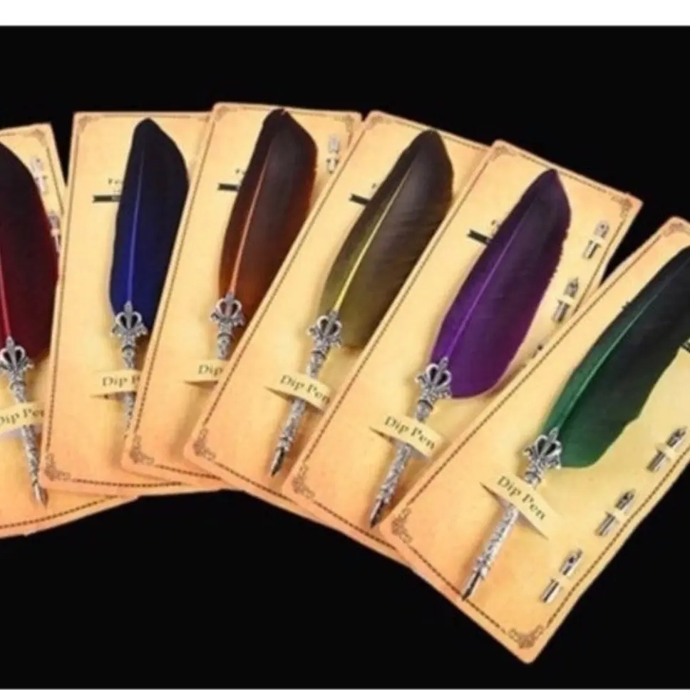 Colorful Quill and Ink Calligraphy Pen Set