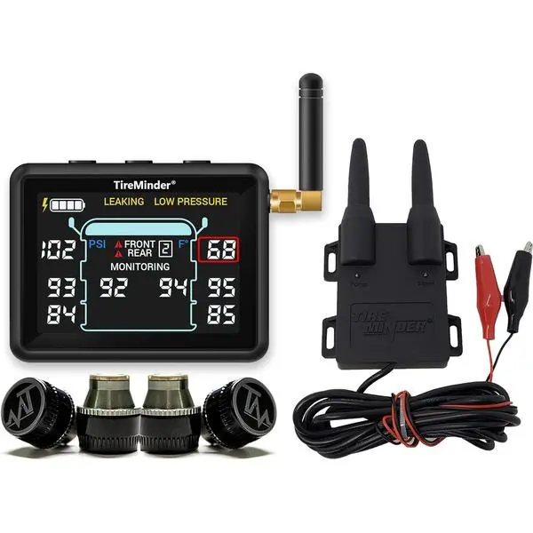 TireMinder i10 RV TPMS with 4 Transmitters, Black