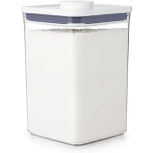 Container - Airtight Food Storage - Big Square Medium 4.4 Qt Ideal for 5lbs of flour or sugar