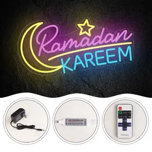 Ramadan Kareem colorful LED Light 15 Inch Design with Remote Control for Festive Decoration