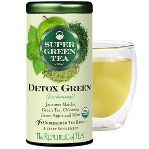 The Republic of Tea - Organic Detox Green SuperGreen Tea, 36 Tea Bags