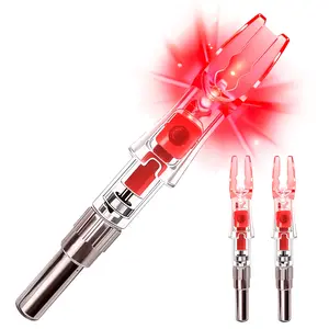 FEEGO 6PCS X Lighted Nocks for Arrows with .204 .233 .244 .246 Inside Diameter X H S GT Bushings LED Light up Knocks for Enhanced Compatibility and Illumination