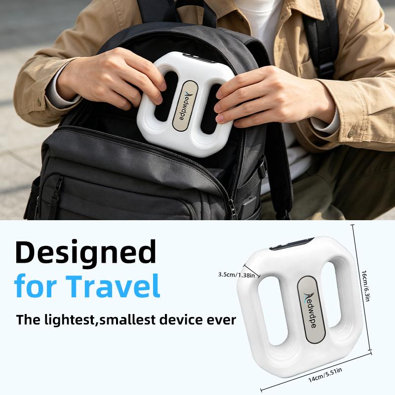 Portable wireless electric massager, fascia massage ring, USB charging, three modes, compact and lightweight, multiple massage methods, suitable for use before, during and after exercise