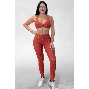 Magma Leopard Leggings Set