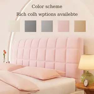 Comfortable Durable Bed Head Cover, Dustproof Design Easy Install Full Coverage, Soft Back Cushion, Protects Bed Head, All Seasons