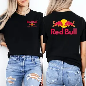 Black and White Racing-Style Unisex Reversible T-Shirt |   Soft 100% Cotton Short-Sleeve Top |   The Perfect Gift for Racing Enthusiasts |   Star Boy Bull T-Shirt (Women's) - Everyday Wear, Women's Clothing