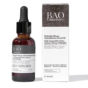 Midnight Mirage Antioxidant Serum for Face + Hydrating & Regenerating Serum | Anti-Aging Serum for Women With Squalane Rosehip Sea Buckthorn Oil | Fine Lines and Wrinkles Care (30 ML) Moisture Moisturizer Skin Repair Skincare Skin Repair