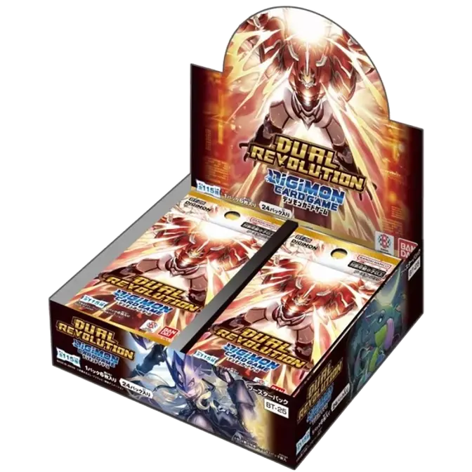 Digimon CCG Dual Revolution (BT25) English Booster Box Set - 24 Packs, Collectibles, Non-Sports Cards Boxes and Packs, for Card Collectors, Dats