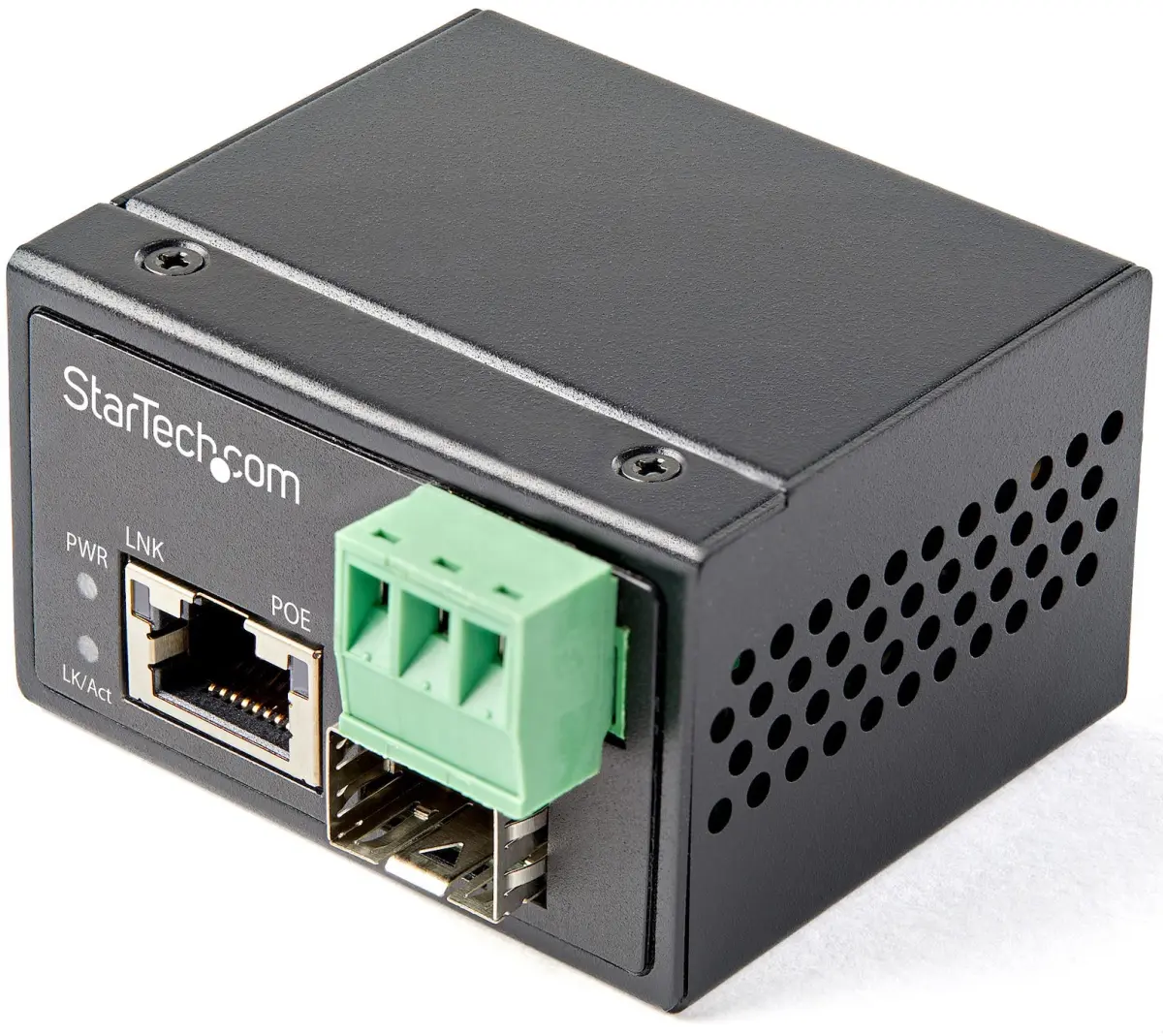 Startech ST-IMC1GSFP30W 30 watt SFP-RJ45 SM-MM PoE Plus Fiber to Ethernet Media Converter with Fiber to Copper Gigabit Ethernet