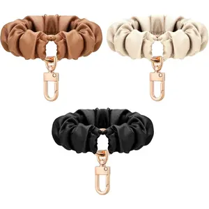3 Pcs Scrunchie Keychain Wristlet Bracelet Stretchy Keyring Wrist Holder for Women