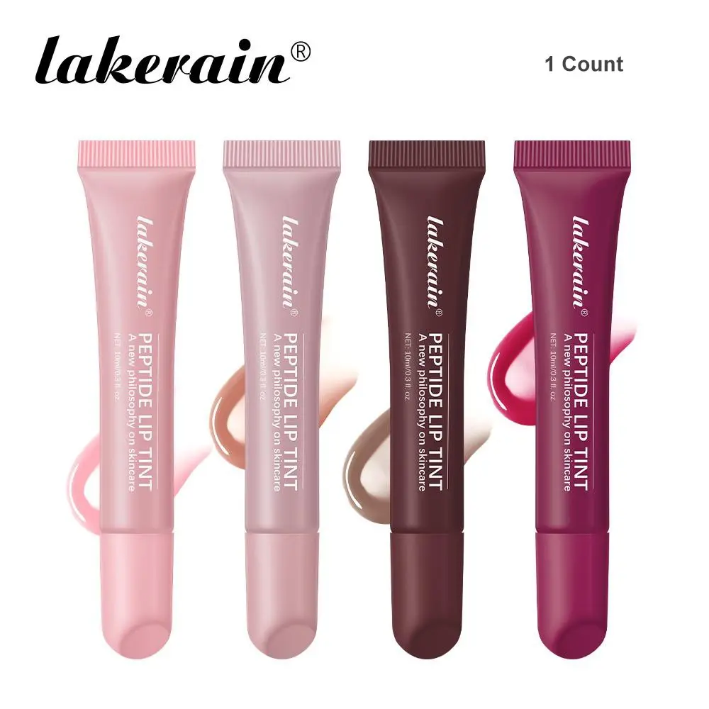 1 Piece Peptide Lip Tint, Hydrating and Nourishing Lip Gloss, Mosturising Lip Care Lip Tint with a hint of tint and rich, glossy finish Moisturizing