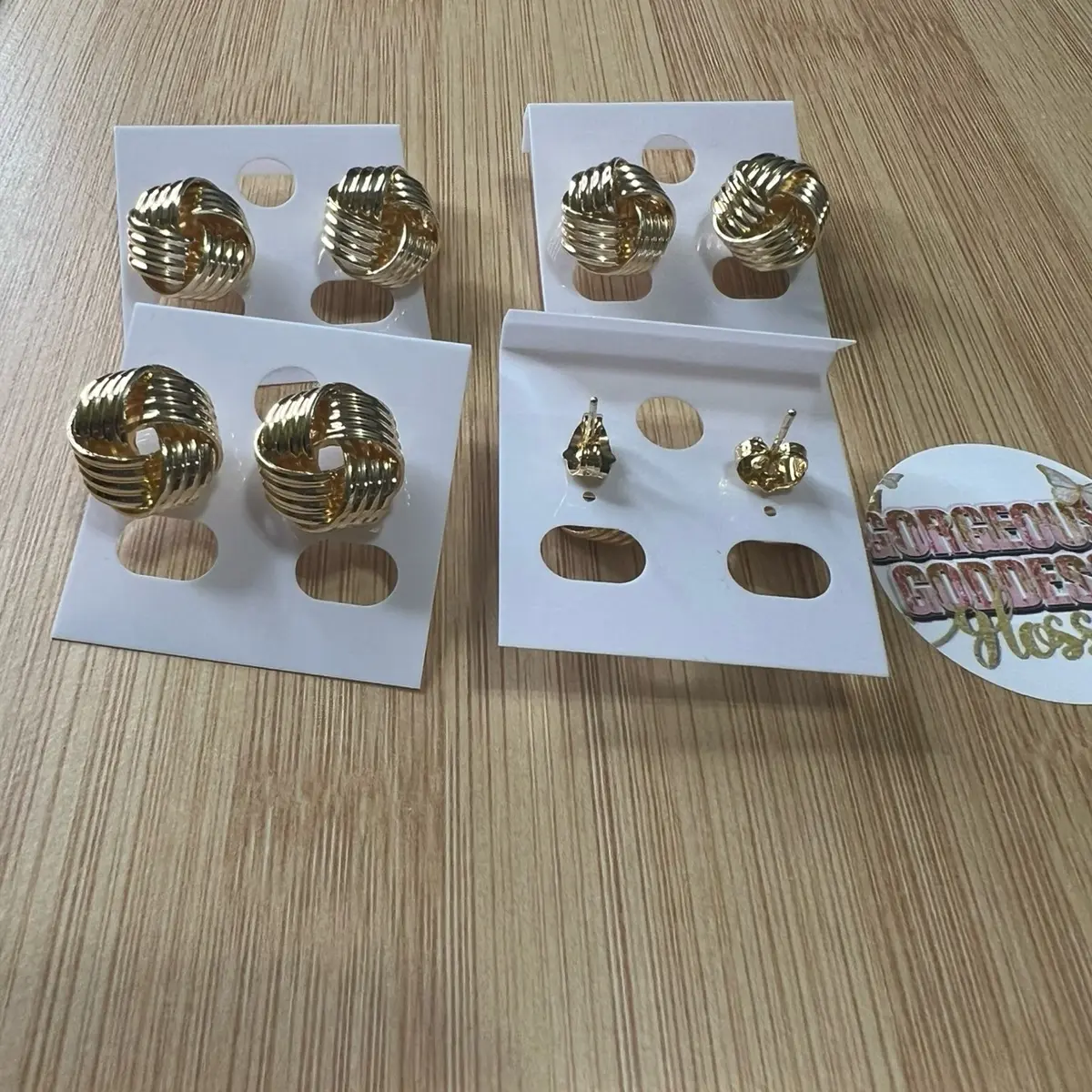Door knocker gold fashion earrring