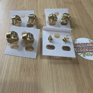 Door knocker gold fashion earrring