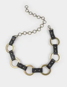 Chain Link Womens Belt, Black
