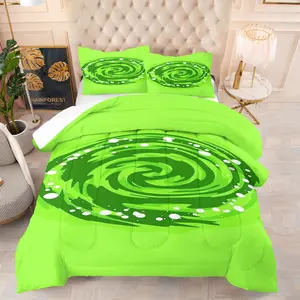 Rick and Morty Bedding Set, Soft Comfortable Durable, Includes 1 Blanket and 1 or 2 Pillowcases Without Pillows, Kids and Teens Bedroom Gift