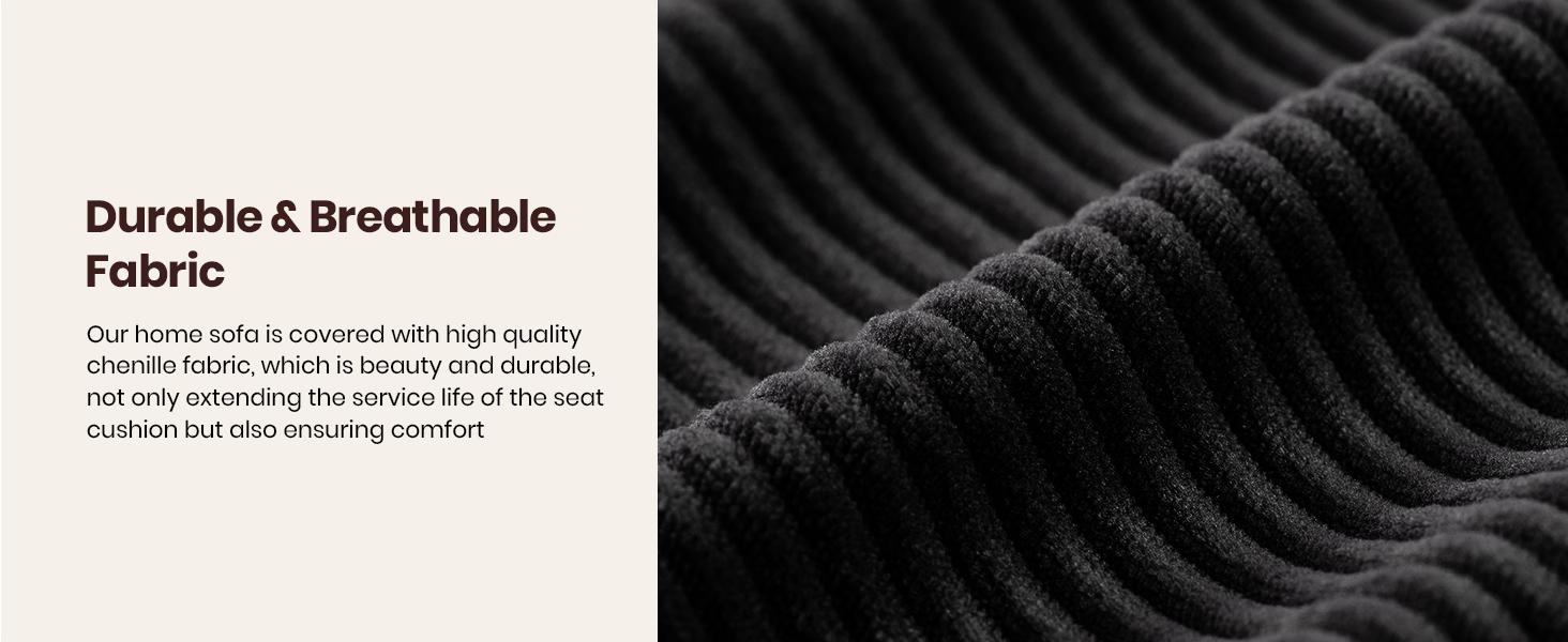 [3 Packages Shipping] 123'' Cloud Modular Couch Sofa, Oversized 3 Seat Comfy Sofa For Living Room, Sectional Couches With Ottoman, Detachable Seat Cushion & Backrest Cover, Chenille Fabric Beige