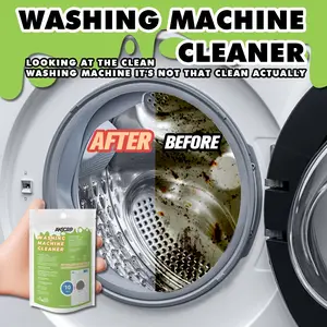 Washing Machine Cleaner Tablets, Powerful Cleaning Agent, Non-Damaging to Main Unit, Home Use, Roller Type Stain Removal, Disinfection & Mold Removal