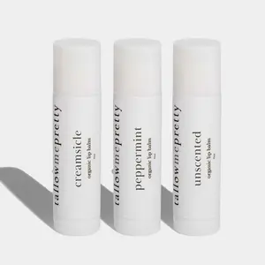 The Lip Care Collection: 3-Pack Bundle | Peppermint, Creamsicle, & Unscented Lip Balm