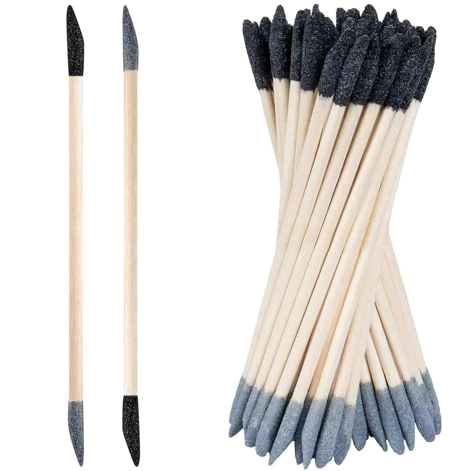 50 count Sanding Sticks, Double End Matchsticks Sanding Twigs, Fine Detailing Sanding Tools for Tight Spaces Plastic Models , 120/280 Grit 5.4 x 0.2 Inch
