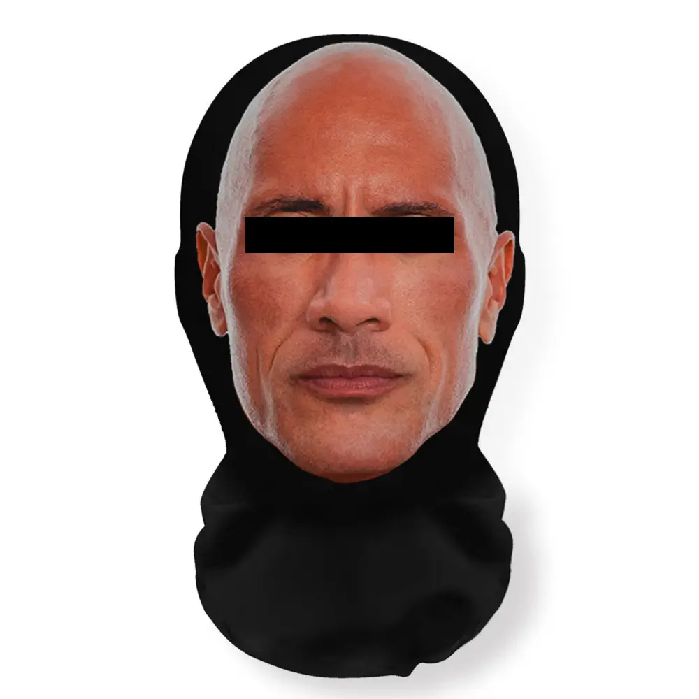 3D Mesh Realistic Celebrity Full Cover Mask & Headpiece - Lightweight, Adjustable, Ultra-Fine Fiber, Super-Stretch Fit, Breathable, Optical Illusion Cosplay Prop - Halloween, Birthday, New Years Eve Ceremony Festive Party Accessory