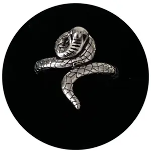 Sterling Silver Cobra Snake Ring