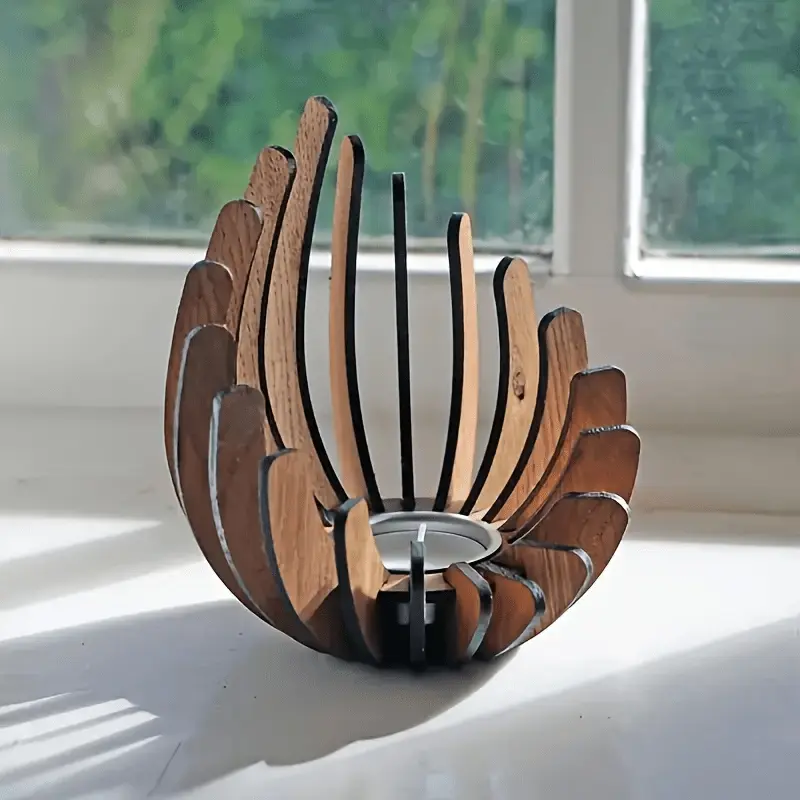 Handmade Lotus Candle Holder, Elegant Tea Light Centerpiece, Candle Holder Centerpieces, Tea Light Candles Holder for Weddings, Living Room, Home Decoration, Home Accessories, Christmas, Mother's Day, Modern Minimalist Design, Tea Light Candle Holders