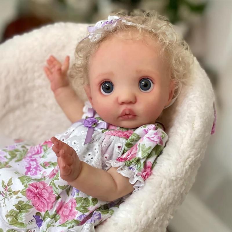 16Inch Lifelike Reborn Baby Doll Elf Full Body Peeka Realistic Newborn Baby Dolls Soft Vinyl Reborn Babies That Look Real with Veins Toy Gift for Kids Age 3+