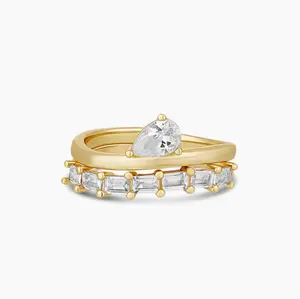 Stack Pear Ring