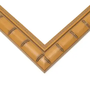 11x11 Natural Modern Bamboo Picture Frame - UV Acrylic, Foam Board Backing, Hanging Hardware