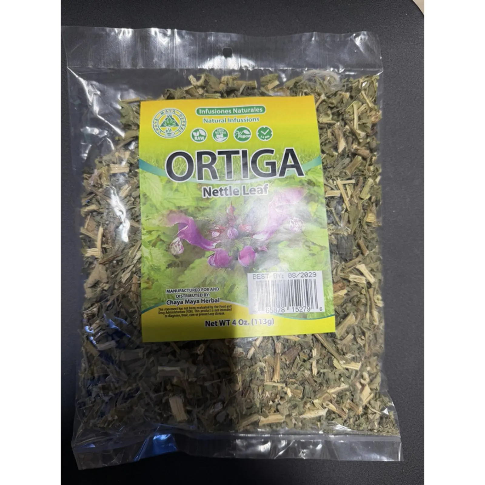 Herbal Ortiga Nettle Leaf 4 Oz 113g Infusions Naturales for Herbal Tea