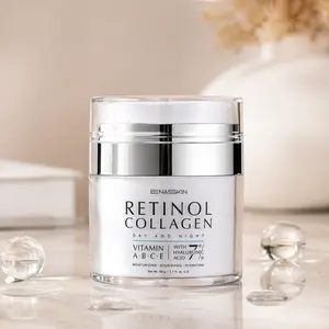 EnaSkin Retinol Collagen Moisturizer Cream for Anti-Aging Skin | Hydrating for Fine Lines, Uneven Texture & Dark Spots | Niacinamide & Vitamin C | Day & Night