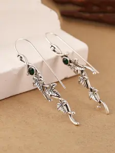 Vintage Leaf Design Dangle Earrings, Boho Style Jewelry for Party, Daily Clothing Decor, Trendy All-match & Exquisite Jewelry for Birthday Gift