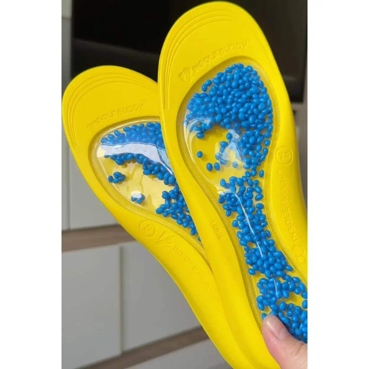 Microbead Cushioned Comfort Insoles – Trim-to-Fit Shoe Inserts