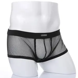 Men's Boxer Shorts Low Rise Transparent Underwear