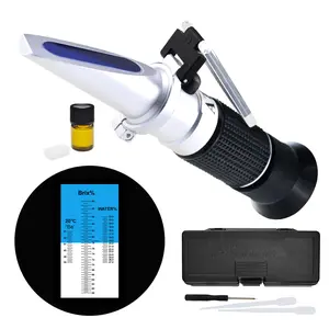 ILRE-73 Honey Refractometer Brix Moisture Baume Tester ATC for Honey Maple Syrup Beekeeping