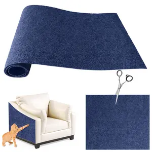 Cat Scratch Pad & Furniture Protector Mat (78.7x15.7in) - Self-Adhesive Sofa Guard for Cats, Couch Protector from Cat Claws with Tape & Spiral Nails