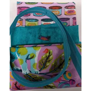 Patchwork Duffle - Pink Cat Fabric Only