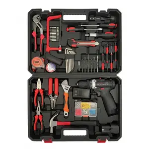 48-Piece Household Cordless Drill Tool Set, Daily Home Maintenance Assembly Hardware Combo, Portable Multi-functional Hand Tool Kit With Storage Case