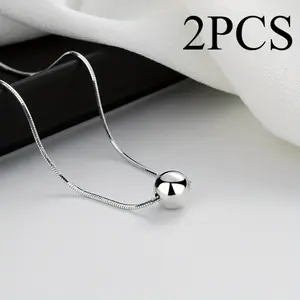 [BOGO]Snake Bone Chain Small Ball Necklace - Perfect Anniversary Gift for Wife with Exquisite Gift Box