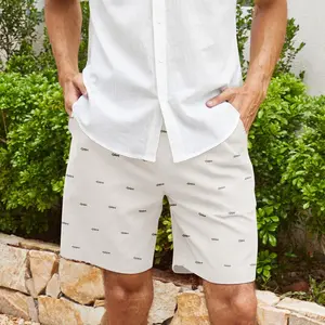 COOFANDY Men's Linen Shorts Casual Elastic Waist Drawstring Summer Beach Shorts