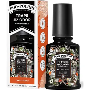 Before-You-Go Toilet Spray, Trap-A-Crap, 2 Fl Oz - Cedarwood and Citrus