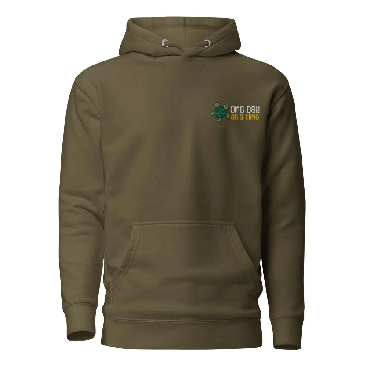 One Day at a Time Turtle Hoodie - Casual Style with Turtle Graphic, Comfortable Fit, and Versatile Design hoodie
